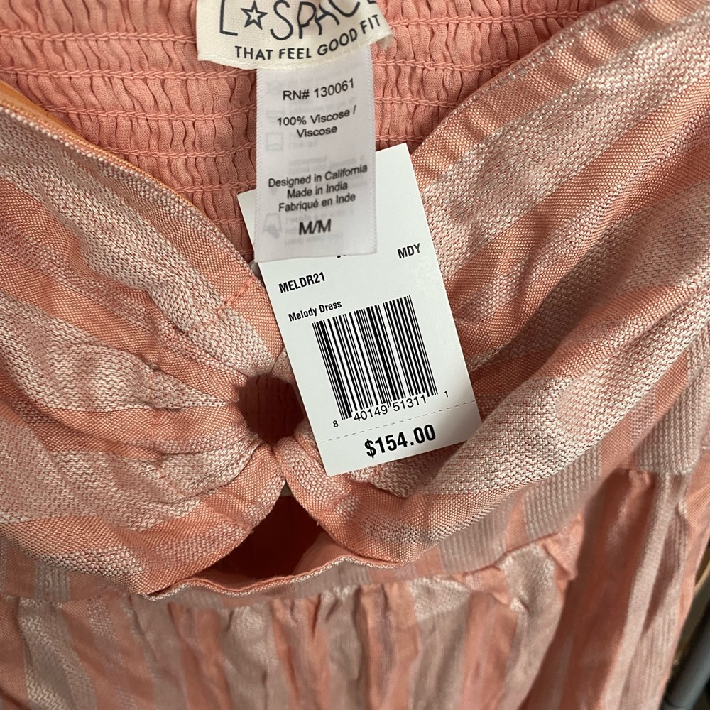 L*Space strapless dress.